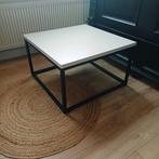 Salontafel, beige met zwart onderstel, Huis en Inrichting, Tafels | Salontafels, Ophalen, 50 tot 100 cm, 50 tot 100 cm, Minder dan 50 cm