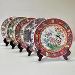 Prachtige Serie van 5 Chinese porseleinen sierborden, Ophalen of Verzenden