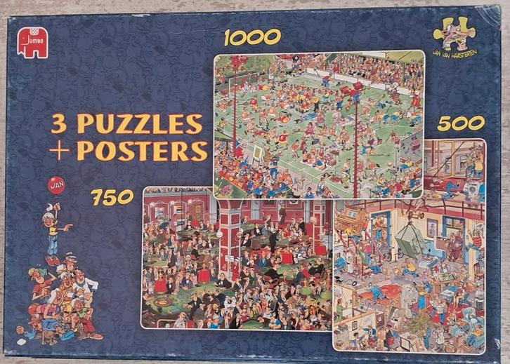 Te koop of ruil puzzels van jan van haasteren, Hobby en Vrije tijd, Denksport en Puzzels, Gebruikt, 500 t/m 1500 stukjes, Ophalen