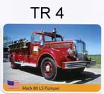 Tr4 autokaart truck mack 80 ls pumper, Verzamelen, Ophalen of Verzenden, Zo goed als nieuw, Auto's