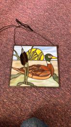 Glas in lood eend, Antiek en Kunst, Ophalen