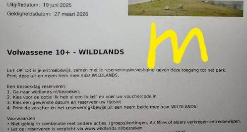 Wildlands dierentuin Emmen tickets geldig tot 27 maart 2026, Tickets en Kaartjes, Recreatie | Dierentuinen, Drie personen of meer