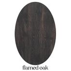 NIEUW ovaal blad - kleur FLAMED OAK, Niet ingevuld, Nieuw, Niet ingevuld, Niet ingevuld