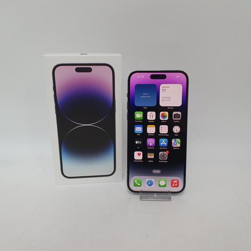 iPhone 14 Pro Max 128GB Deep Purple Compleet in Doos - 85%, Telecommunicatie, Mobiele telefoons | Hoesjes en Frontjes | Apple iPhone