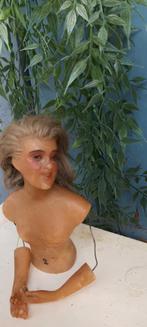 antieke wax doll - halfdoll, Ophalen of Verzenden