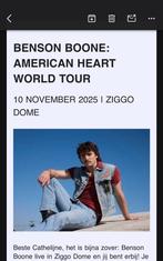 Benson Boone staanplek ticket!! Vanavond, Tickets en Kaartjes, Eén persoon