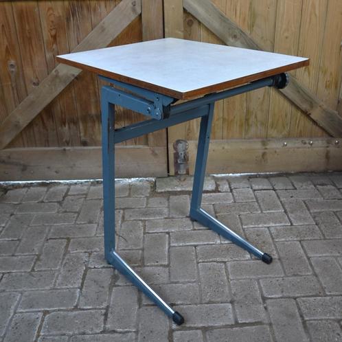 marko schooltafel tekentafel verstelbaar draaiknop vintage, Huis en Inrichting, Bureaus, Gebruikt, Bureau, Ophalen