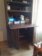 eikenhouten kamerkast met klep, Ophalen, Met plank(en), Gebruikt, 50 tot 100 cm