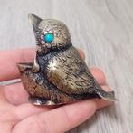 vintage metalen vogel asbak, Ophalen of Verzenden