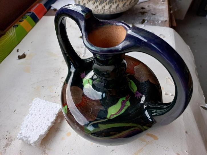 Plateel vaas van de Distel, Antiek en Kunst, Antiek | Keramiek en Aardewerk, Ophalen of Verzenden