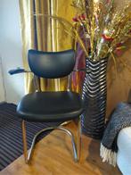 Eetkamerstoel van Gebr. De Wit 3011, Huis en Inrichting, Stoelen, Ophalen, Zwart, Info@verspuy.nl, Leer