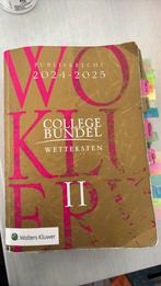 College Bundel 2024-2025, Boeken, Ophalen of Verzenden, Gelezen, Wolters Kluwer