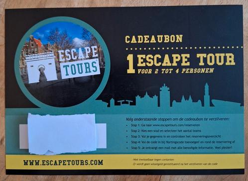 Cadeaubon Escape Tours, Tickets en Kaartjes, Overige Tickets en Kaartjes, Drie personen of meer