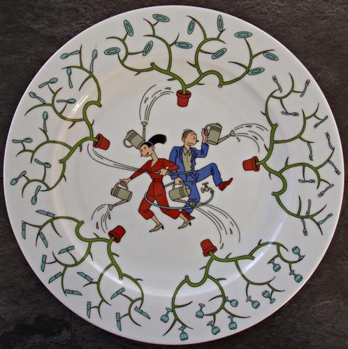 Joost Swarte - Wandbord Randstad - 2001, Verzamelen, Stripfiguren, Zo goed als nieuw, Gebruiksvoorwerp, Overige figuren, Verzenden