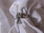 Mooie Zilveren Ring - Keltisch Kruis - maat 18 - 19 - 19,5, Verzenden, Zilver, Ring