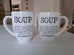 4x soep beker/kom Riverdale 14cm, Huis en Inrichting, Keuken | Servies, Ophalen of Verzenden, Zo goed als nieuw, Overige stijlen