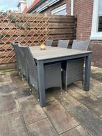 Tuinset met 6 stoelen, Tuin en Terras, Tuinsets en Loungesets, Ophalen, Gebruikt