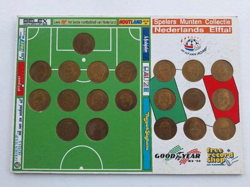 Munten Collectie Nederlands Elftal 1990, Verzamelen, Sportartikelen en Voetbal, Zo goed als nieuw, Poster, Plaatje of Sticker