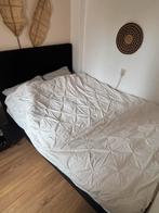 Nette boxspring inclusief topper eventueel., Huis en Inrichting, Zwart, Tweepersoons, Zo goed als nieuw, 200 cm