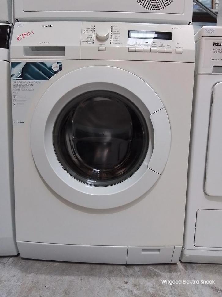 AEG Protex wasmachine, 3 maand garantie 3821, Witgoed en Apparatuur, Wasmachines, Refurbished, Voorlader, 8 tot 10 kg, Minder dan 85 cm