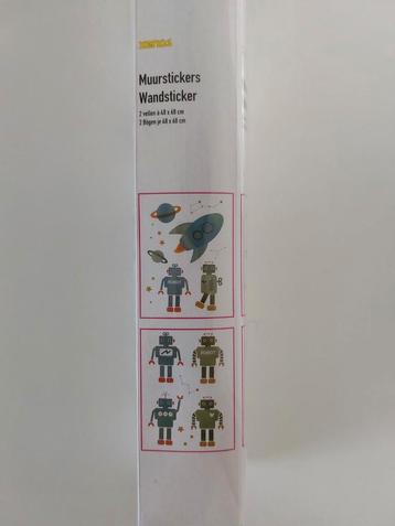 Muurstickers kinderkamer robotjes Nieuw beschikbaar voor biedingen
