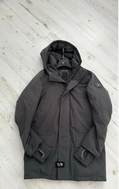 Airforce parka winterjas, kleur grijs/groen, maat M, Kleding | Heren, Jassen | Winter, Zo goed als nieuw, Maat 48/50 (M), Grijs