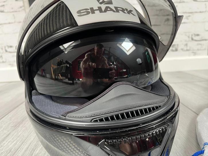 Shark helm full carbon, Motoren, Kleding | Motorhelmen, Integraalhelm, M, Shark, Tweedehands, Ophalen of Verzenden