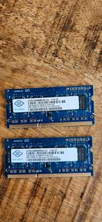 RAM geheugen 2 x 2gb, 2 GB, Ophalen of Verzenden, Laptop, Zo goed als nieuw