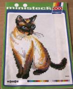 Ministeck folder poes. hert, paarden, hond, clown kleine afb, Hobby en Vrije tijd, Ministeck, Ophalen of Verzenden, Zo goed als nieuw