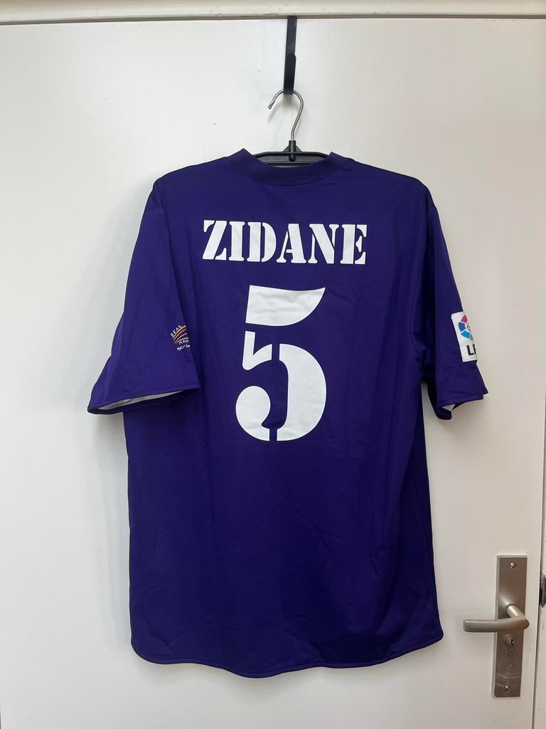 Zidane Real Madrid shirt 03/04 - Maat L, Ophalen of Verzenden, Gedragen, Maat 52/54 (L), Wit