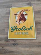 Grolsch Lente bok, Ophalen of Verzenden, Zo goed als nieuw, Reclamebord, Plaat of Schild, Grolsch