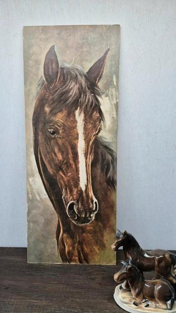Retro prent , paard beschikbaar voor biedingen