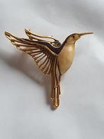 mooie geëmailleerde broche kolibrie, Ophalen, Overige materialen