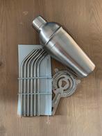 Cocktail Set - Shaker, Zeef & Rietjes, Ophalen of Verzenden, Nieuw