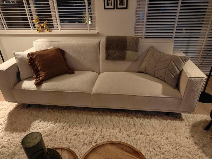 Bank van de Troubadour - 3-zits - Zilver, Huis en Inrichting, Banken | Bankstellen, Zo goed als nieuw, 200 tot 250 cm, 75 tot 100 cm