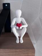 Minimalistisch 'Nobody' Beeldje met Hart valentijn, Ophalen