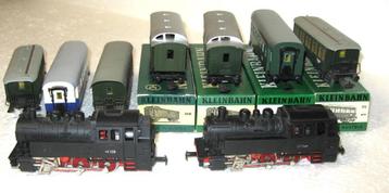 Kleinbahn H0 Br. 80 028 stoomlocomotieven(2x) en 7 rijtuigen beschikbaar voor biedingen