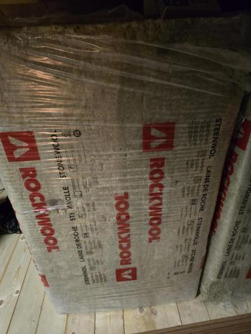 Rockwool isolatie-5 pakken, 10cm dik - 3.6m²/pak   beschikbaar voor biedingen