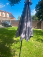 Grijze Parasol met Voet, Gebruikt, Kantelbaar, Stokparasol, 2 tot 3 meter