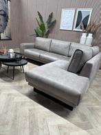 ZGANA De Bommel Montana Hoekbank - Bull Clay - 265 x 225, 250 tot 300 cm, -, -, Moderne industrieel hoekbank sterk microleer leer hufterproof