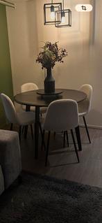 Ronde eettafel Leen Bakker - 105cm - Zo goed als nieuw, Huis en Inrichting, Ophalen, Overige materialen, 100 tot 150 cm, Rond