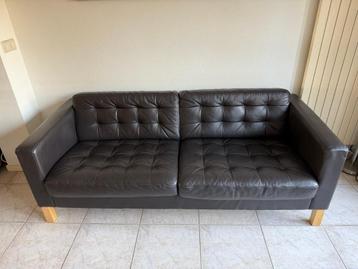 Ikea Karlstad 2,5 zits leren bank