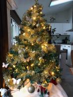 Kunst kerstboompje en plastic ballen+piek, Binnen, Gebruikt, Ophalen of Verzenden