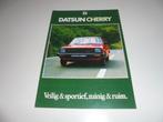 brochure Datsun Cherry  1981, Verzenden, Zo goed als nieuw, Overige merken