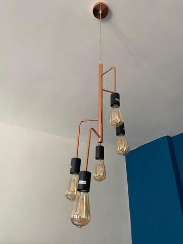 NIEUW: Chericoni koperen metalen hanglamp rosegoud rose goud beschikbaar voor biedingen