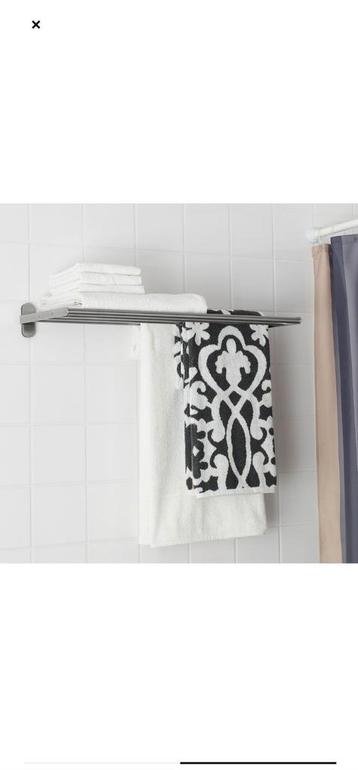 Ikea Brogrund handdoekrek plank