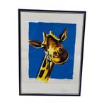 Schilderij - Giraffe 1 - Casper Faassen - Oplage 39/50 - L52, Antiek en Kunst