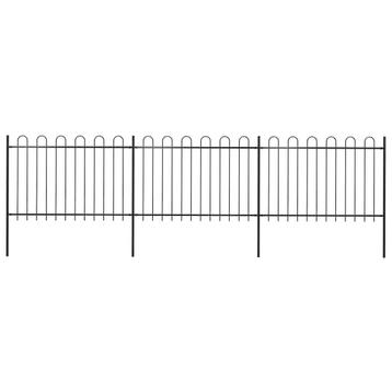 Tuinhek met ringtop staal 537x120 cm €189 beschikbaar voor biedingen