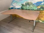 Bureau perenhout, in hoogte verstelbaar, Huis en Inrichting, Ophalen, In hoogte verstelbaar, Gebruikt, Bureau