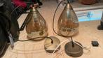 2 Mooie hanglampen glas, Huis en Inrichting, Lampen | Hanglampen, Ophalen, Zo goed als nieuw, Glas, Minder dan 50 cm